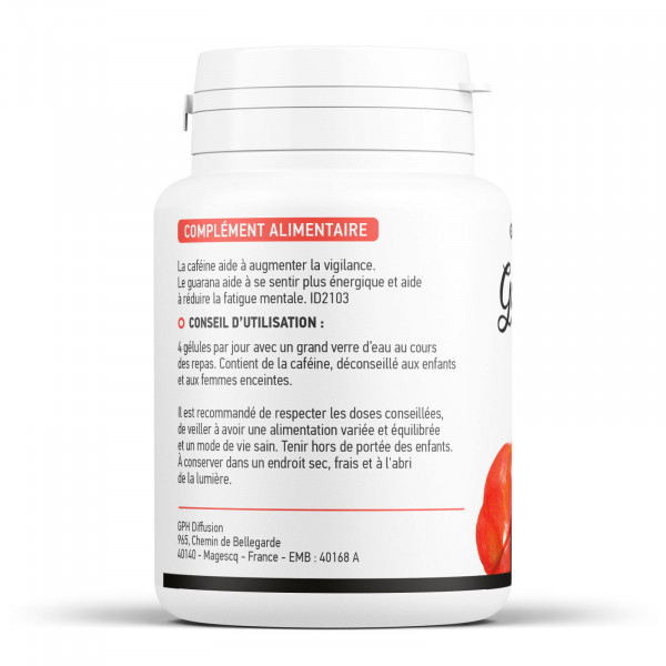 Guarana biologique 300 mg