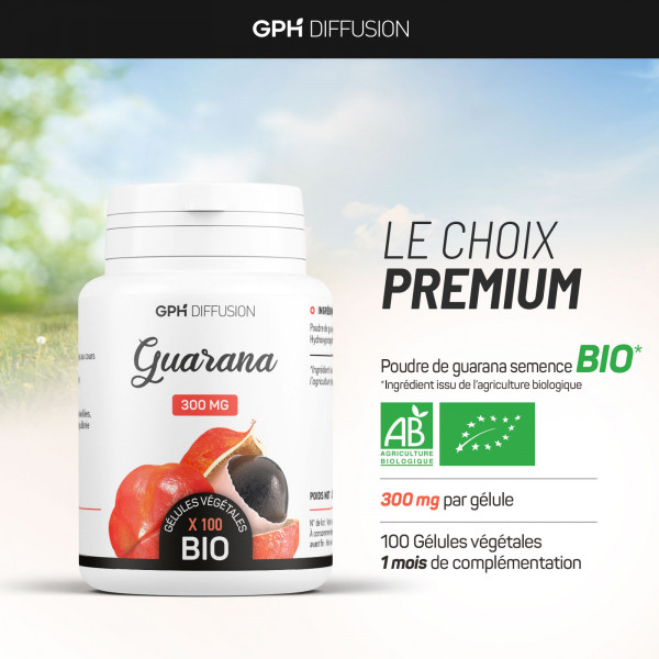 Guarana biologique 300 mg