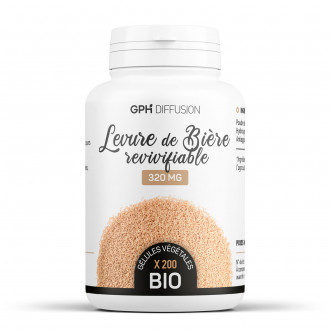 Levure de bière biologique 320mg - 200 gélules végétales