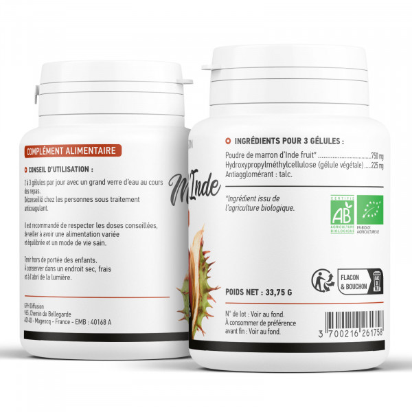 Marron d'Inde biologique 250 mg