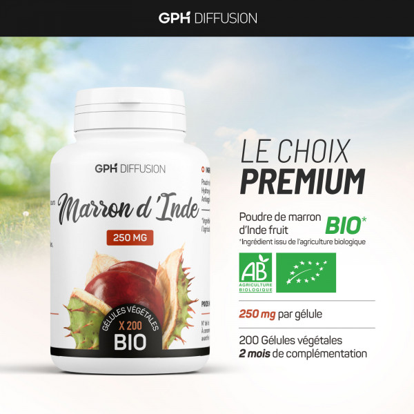 Marron d'Inde biologique 250 mg