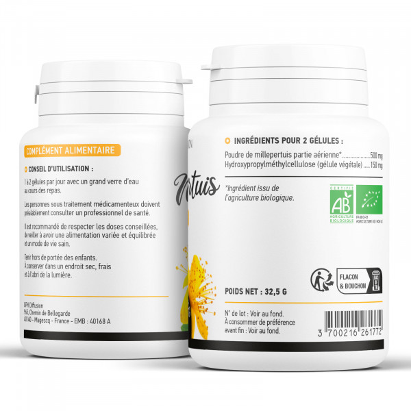 Millepertuis biologique 250 mg