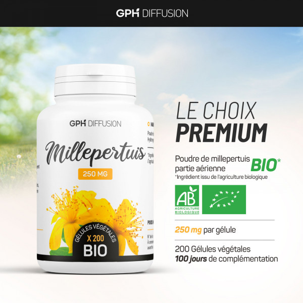Millepertuis biologique 250 mg