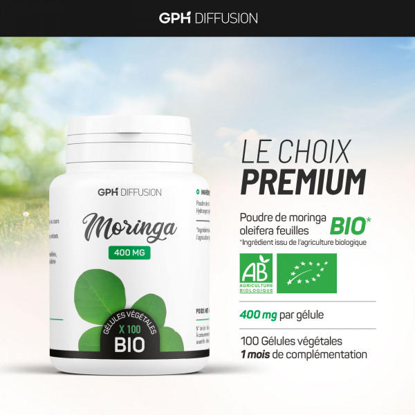 Moringa oleifera biologique - 400mg