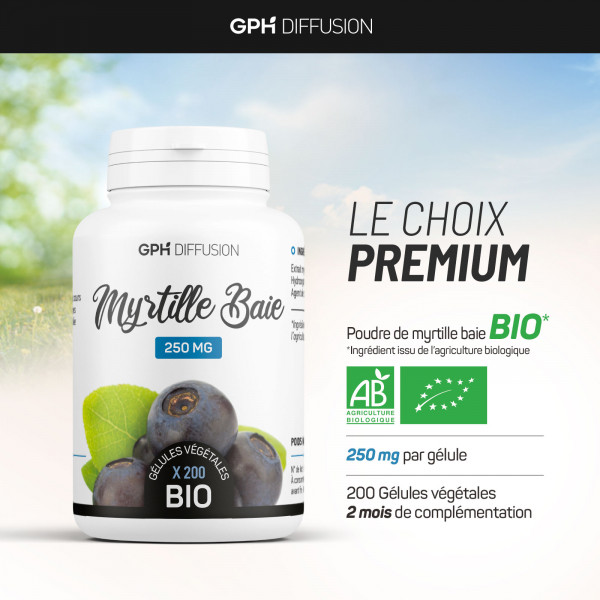 Baie de Myrtille Bio - 200 gélules