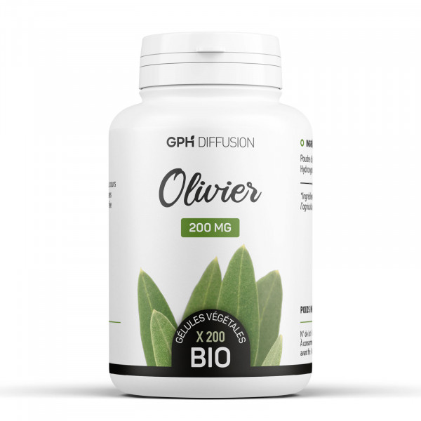Olivier feuille biologique 200 mg