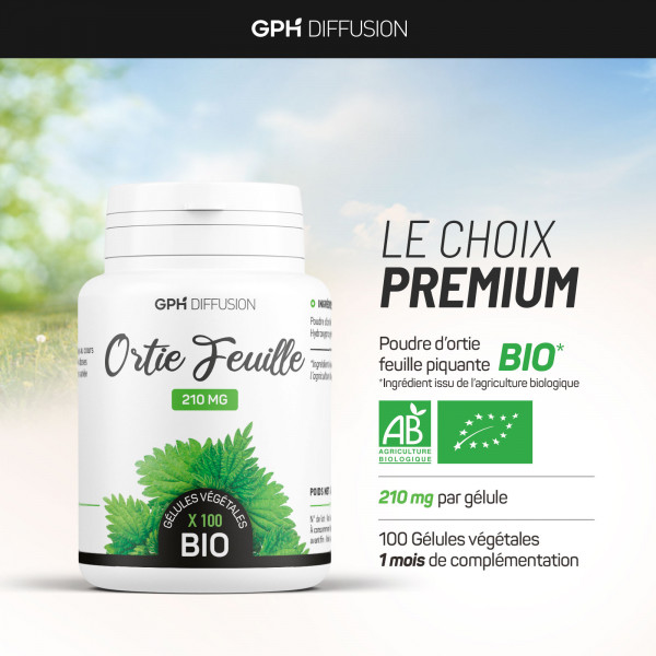 Ortie Bio Feuille - 200 gélules végétales