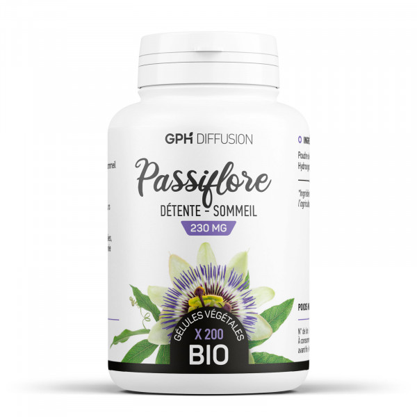 Passiflore bio 200 gélules végétales à 250mg