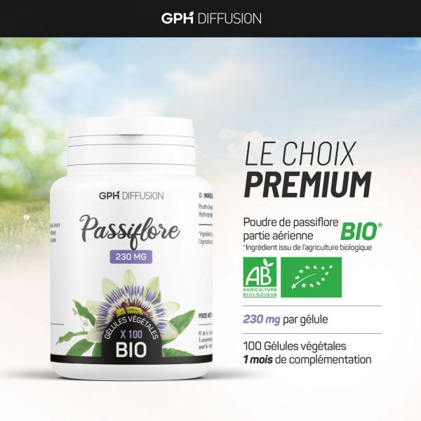 Passiflore bio 200 gélules végétales à 250mg