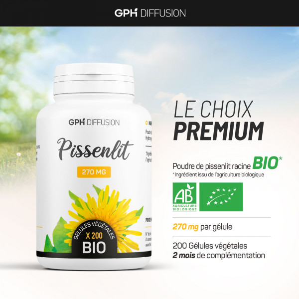 Pissenlit Bio - 200 gélules végétales