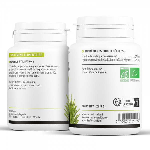 Prêle biologique 190 mg