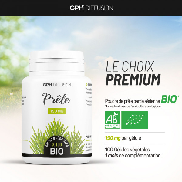 Prêle biologique 190 mg
