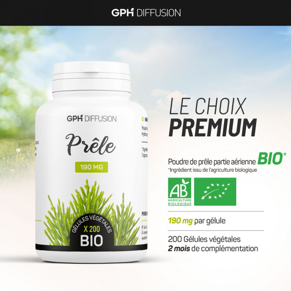 Prêle biologique 190 mg