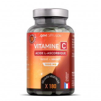 Vitamine C 1000 mg - Acide Ascorbique - Gélules Végétales