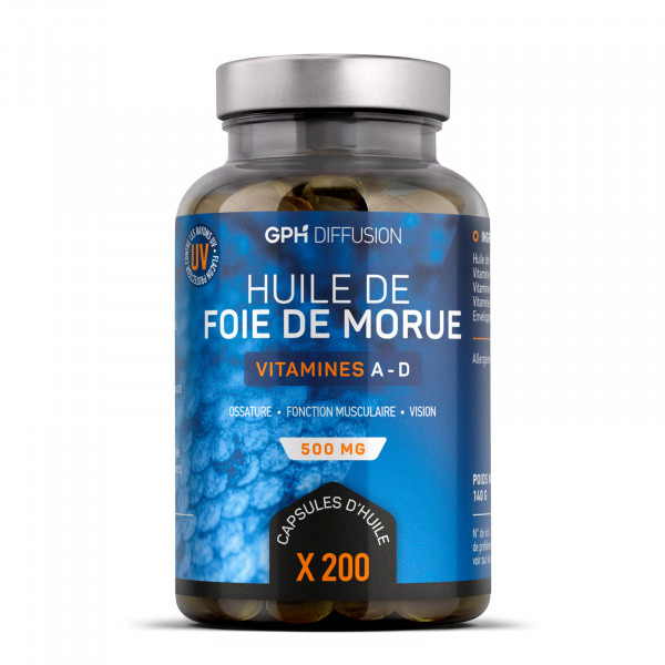 Huile de Foie de Morue - 200 capsules
