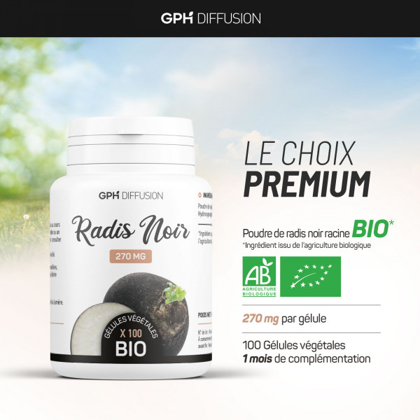 Radis Noir bio - 200 gélules