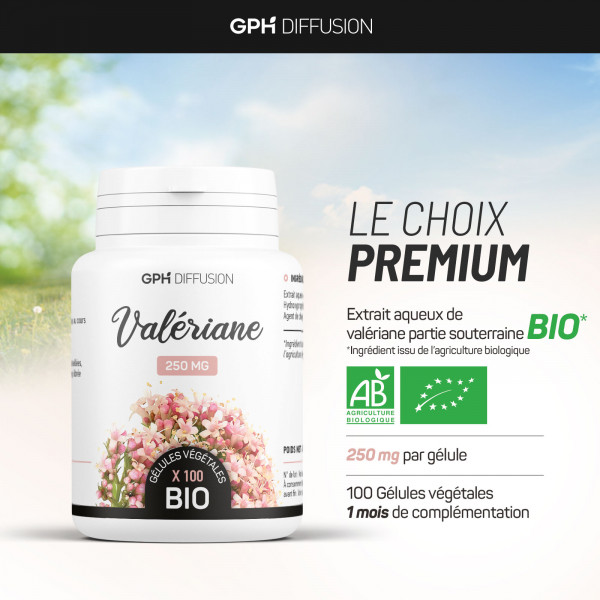 Valériane Bio - 200 gélules végétales