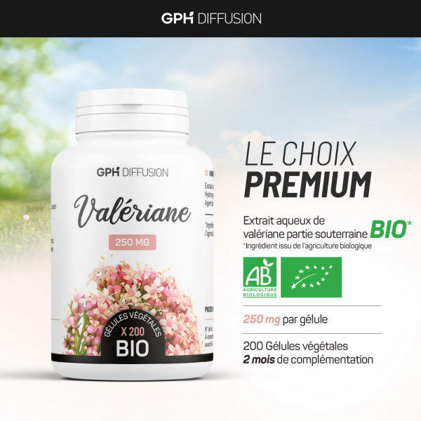 Valériane Bio - 200 gélules végétales