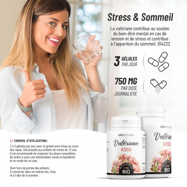 Valériane Bio - 200 gélules végétales