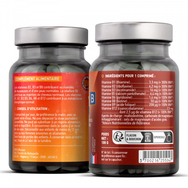Vitamine B Complexe - 200 comprimés