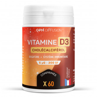 Vitamine D - 5 ug - 200 Comprimés