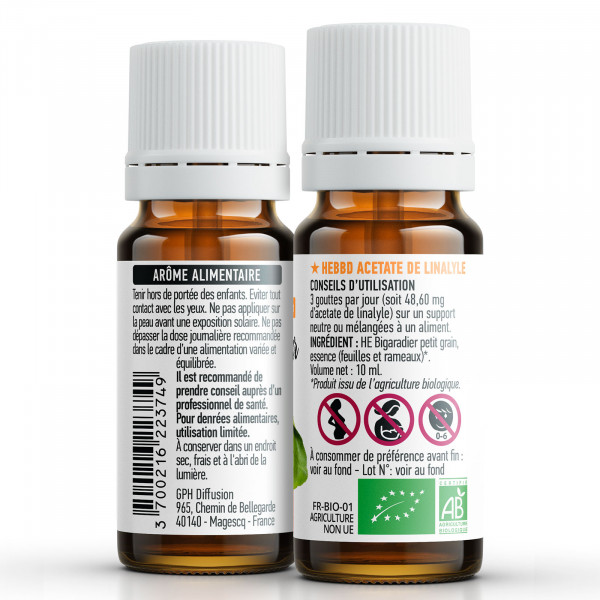 Huile essentielle de Petit grain Bigaradier Bio 
