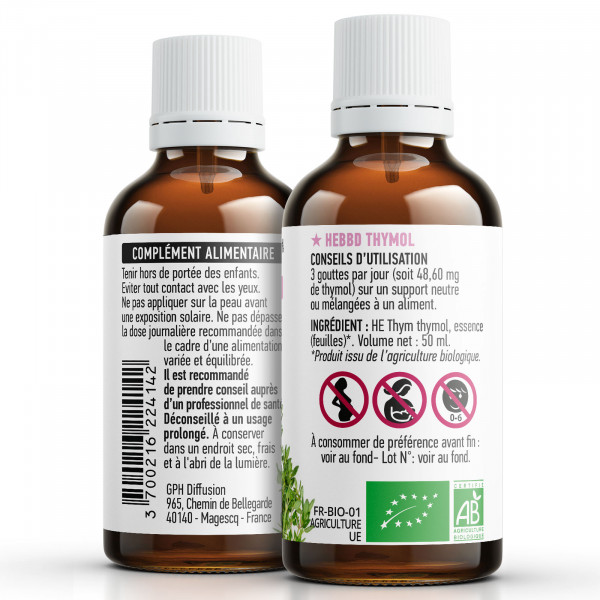 Huile Essentielle de Thym Thymol Bio