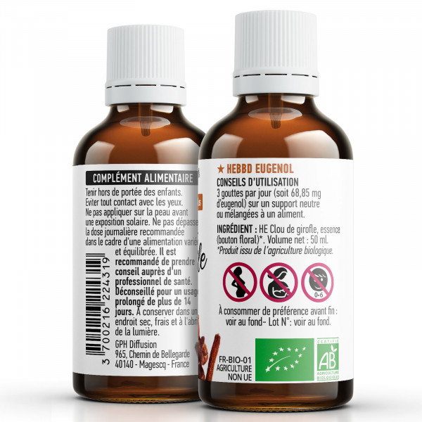 Huile Essentielle de Clou de Girofle Bio