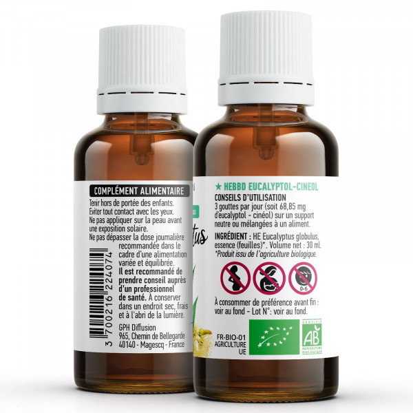 Huile Essentielle d'Eucalyptus Globulus Bio