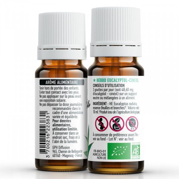 Huile Essentielle d'Eucalyptus Radiata Bio
