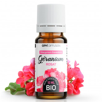 Huile Essentielle de Geranium Rosat Bio