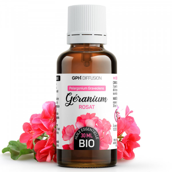 Huile Essentielle de Geranium Rosat Bio