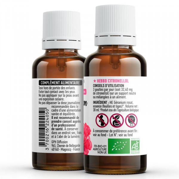 Huile Essentielle de Geranium Rosat Bio