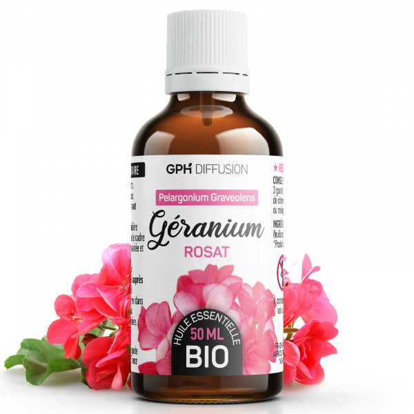 Huile Essentielle de Geranium Rosat Bio