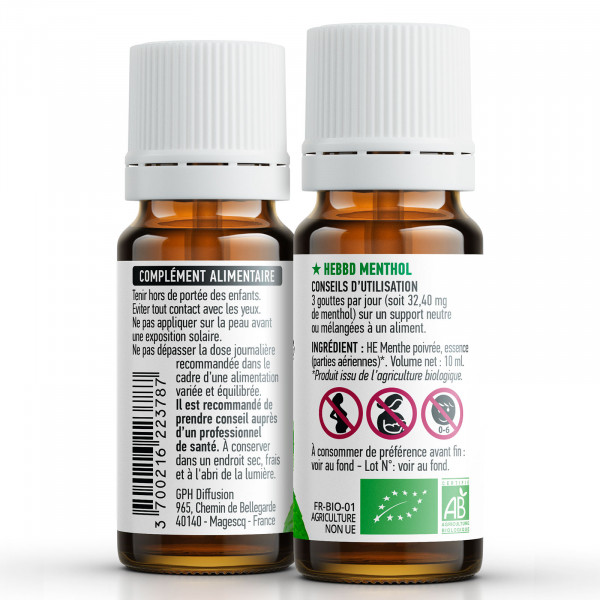 Huile Essentielle de Menthe Poivrée Bio