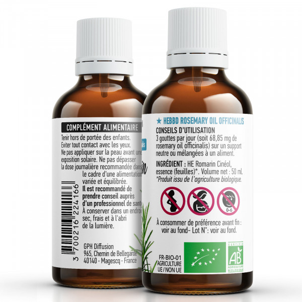 Huile Essentielle de Romarin Cinéol Bio