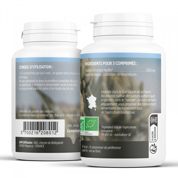 Artichaut Bio 400 mg - comprimés