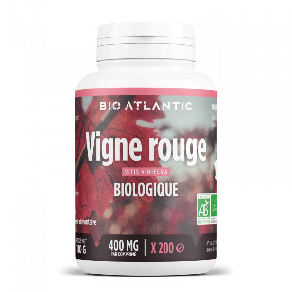 Complément alimentaire Vigne Rouge Bio - 200 comprimés