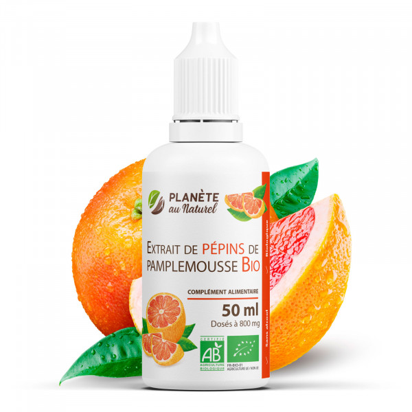 Extrait de Pépins de Pamplemousse Bio 800mg - 100ml - (EPP)