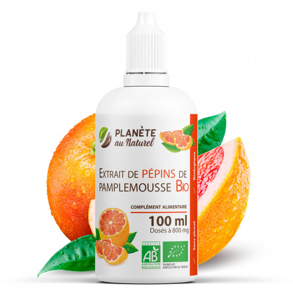 Extrait de Pépins de Pamplemousse Bio 800mg - 100ml - (EPP)