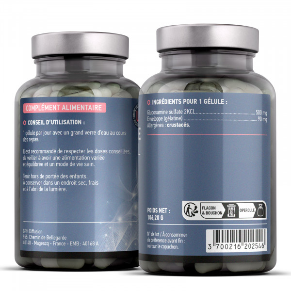 GLUCOSAMINE - 500MG - Gélules