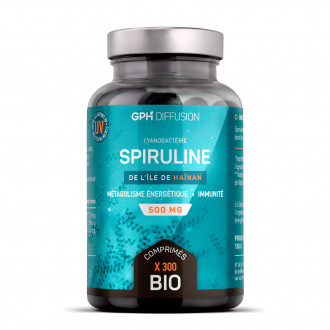 Spiruline Bio 500mg - 300 comprimés