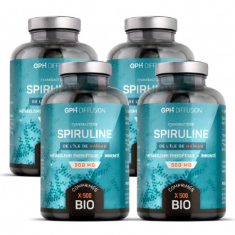 Spiruline Bio - 500 mg - 2000 Comprimés