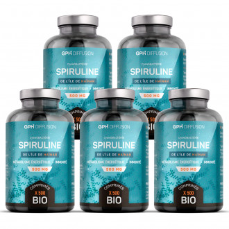 Spiruline Bio 500mg - 2500 comp