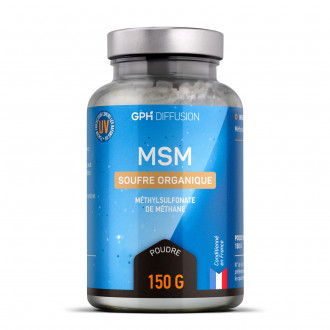 Poudre MSM - 2 g - 150 grammes