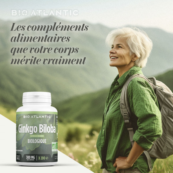 Ginkgo Biloba Bio - 300mg - Comprimés