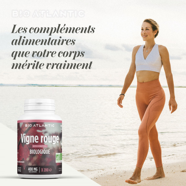 Complément alimentaire Vigne Rouge Bio - 200 comprimés