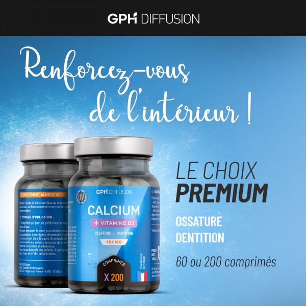 Calcium + Vitamine D3 - Comprimés
