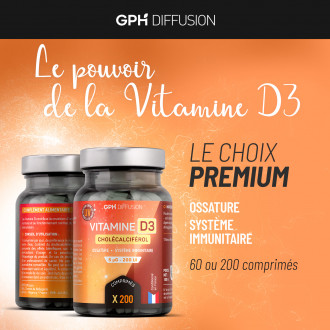 Vitamine D - 5 ug - 200 Comprimés