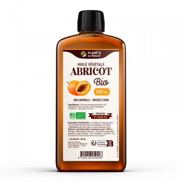 Huile de Noyau d'Abricot Bio